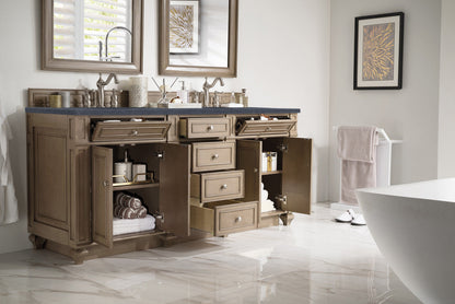 Bristol 72" Double Vanity Cabinet, Bright White
