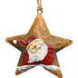 Rustic Santa Star Ornament - Hat Left