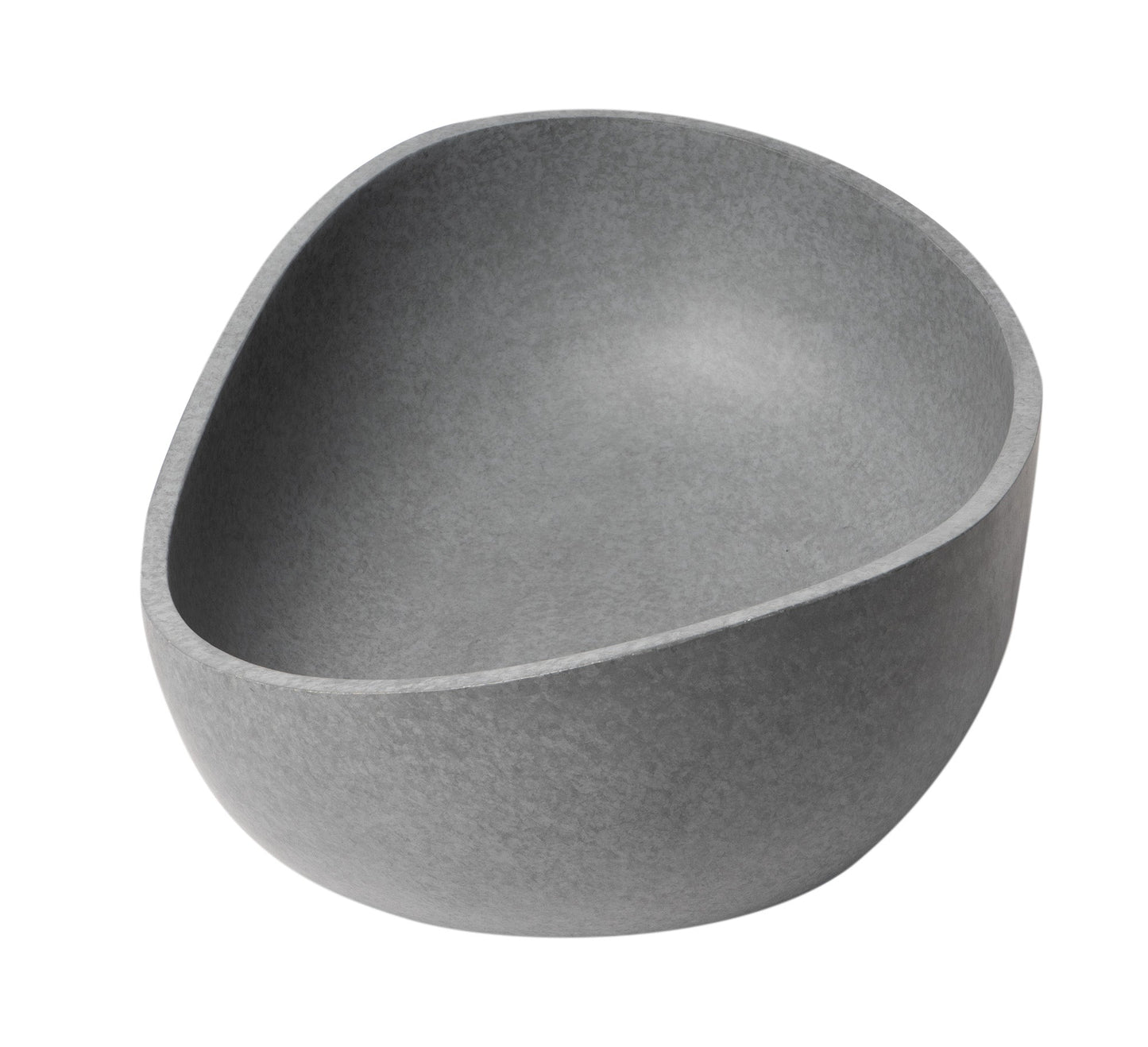 ALFI brand  ABCO23O 23" Solid Concrete Wavy Oval Above Mount Vessel Sink