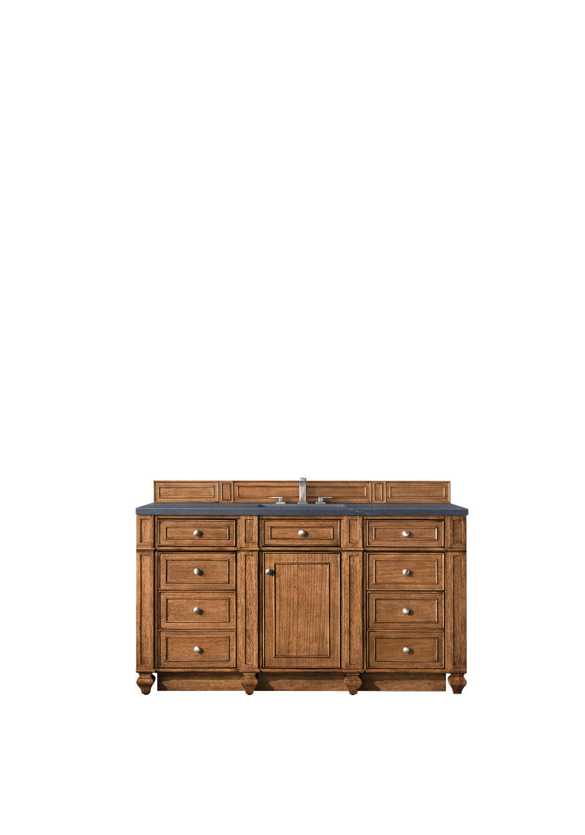 Bristol 60" Single Vanity Cabinet, Bright White