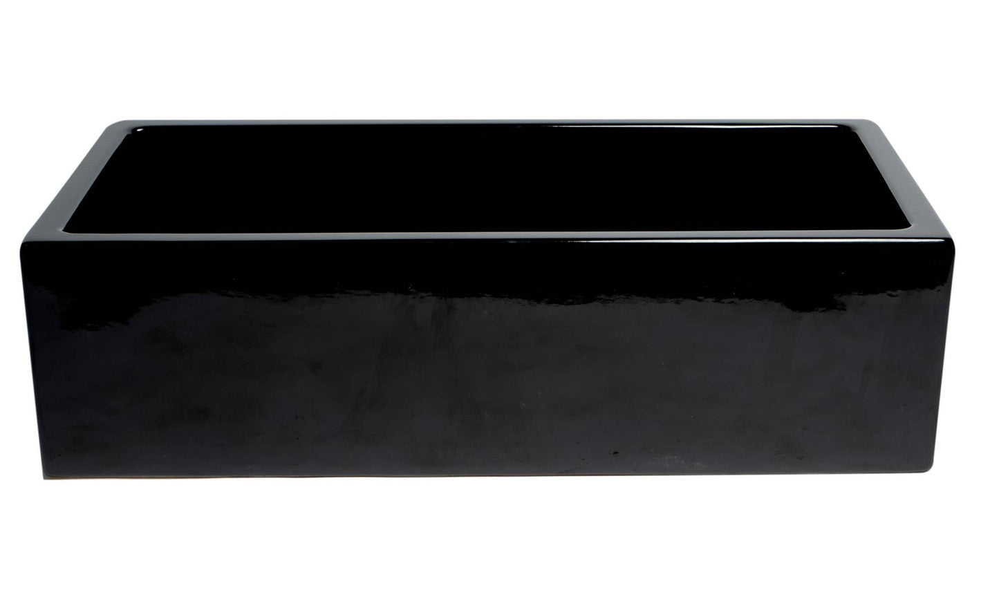 ALFI brand AB3618HS Reversible Smooth / Fluted Single Bowl Fireclay Farm Sink