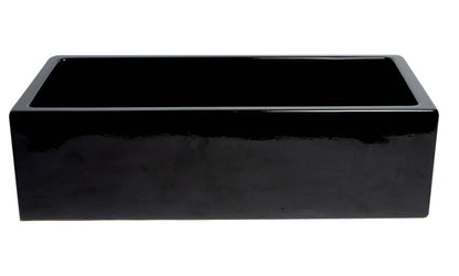 ALFI brand AB3618HS Reversible Smooth / Fluted Single Bowl Fireclay Farm Sink