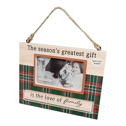 Spinning Frame Ornament - The Season's Greatest Gift
