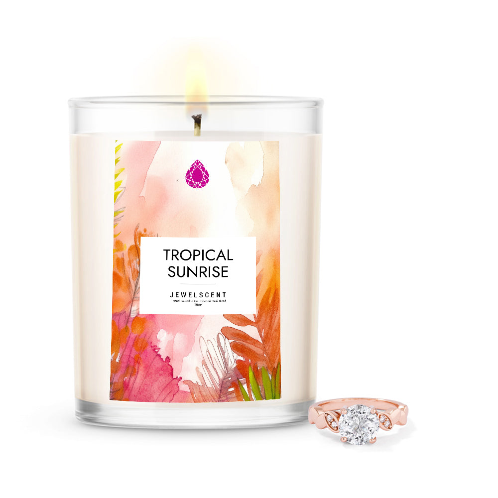 Tropical Sunrise 18oz Home Jewelry Candle