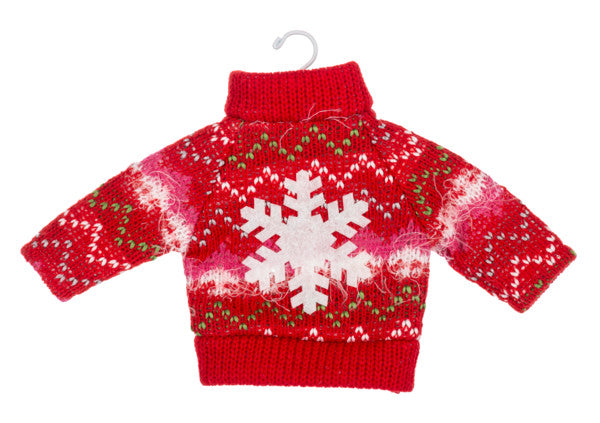 Woven Holiday Sweater Ornament -