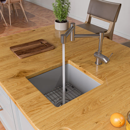 ALFI brand AB2038 Retractable Single Hole Kitchen Faucet