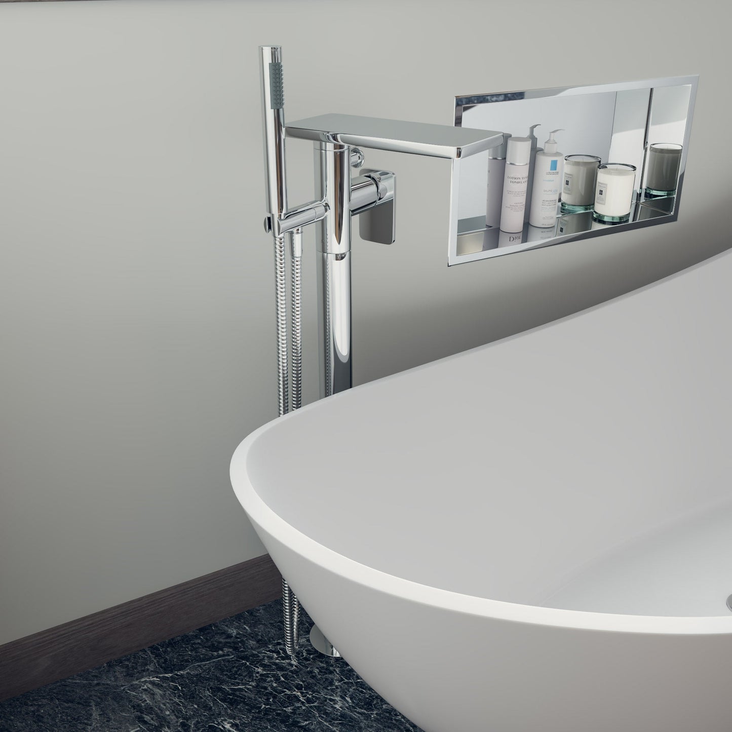 ALFI brand AB2875 Free Standing Floor Mounted Bath Tub Filler