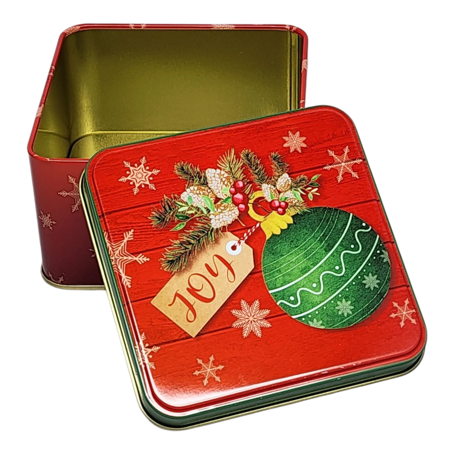 Joyful Ornament Treat Tin - 4 Inch