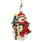 Clay-Style Snowman Ornament - Christmas tree