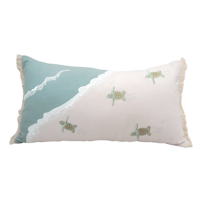 Turtle Migration Pillow - Indoor Cotton