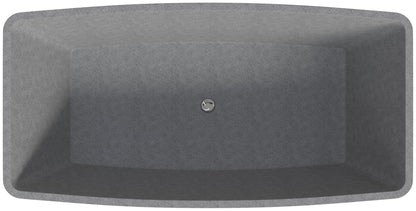 ALFI brand  ABCO71TUB 71" Solid Concrete Rectangular Freestanding Bathtub