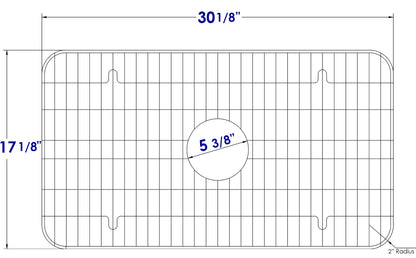 ALFI brand  GR533 Stainless Steel Protective Grid for AB532 & AB533 Kitchen Sinks