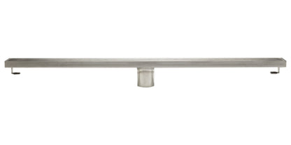 ALFI brand  ABLD32D 32" Modern Stainless Steel Linear Shower Drain with Groove Lines