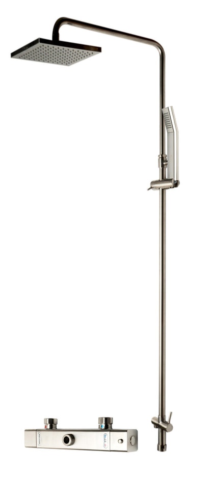 ALFI brand AB2862 Square Style Thermostatic Exposed Shower Set