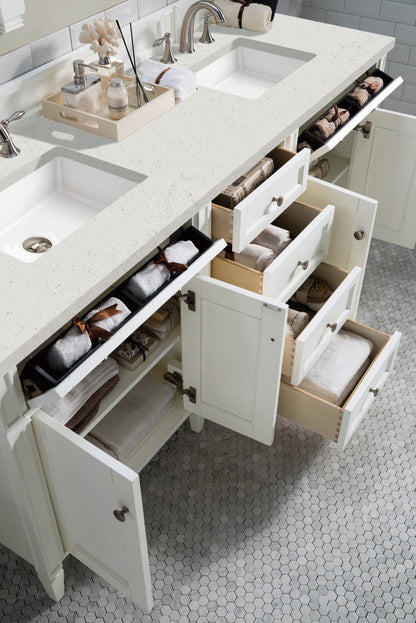 Brittany 72" Double Vanity in Bright White