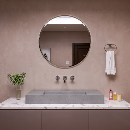 ALFI brand  ABCO48R 48" Solid Concrete Rectangular Countertop Sink