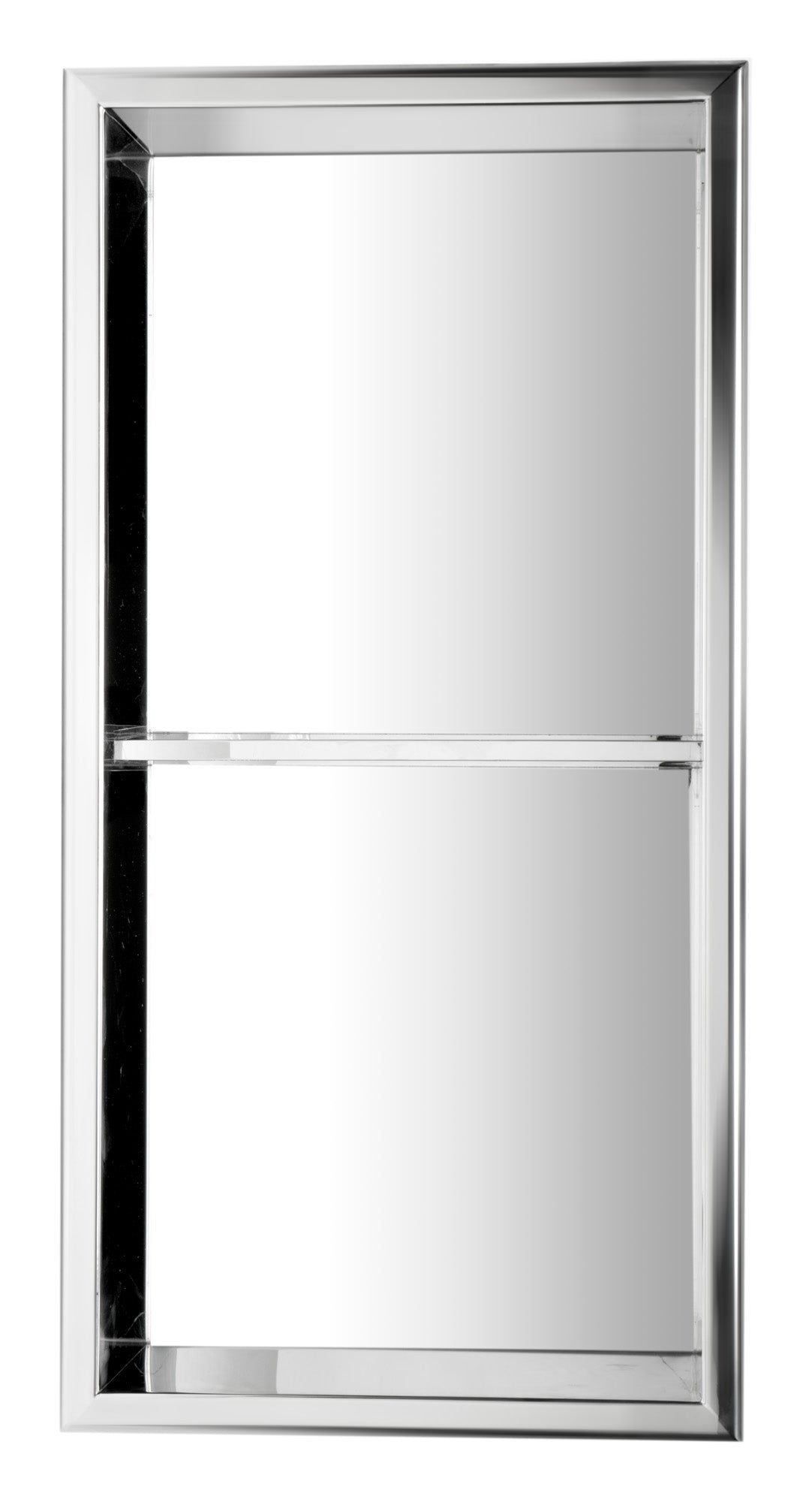 ALFI brand ABN1224 12 x 24  Vertical Double Shelf Bath Shower Niche