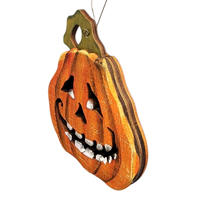 Spooky Smile Pumpkin Ornament