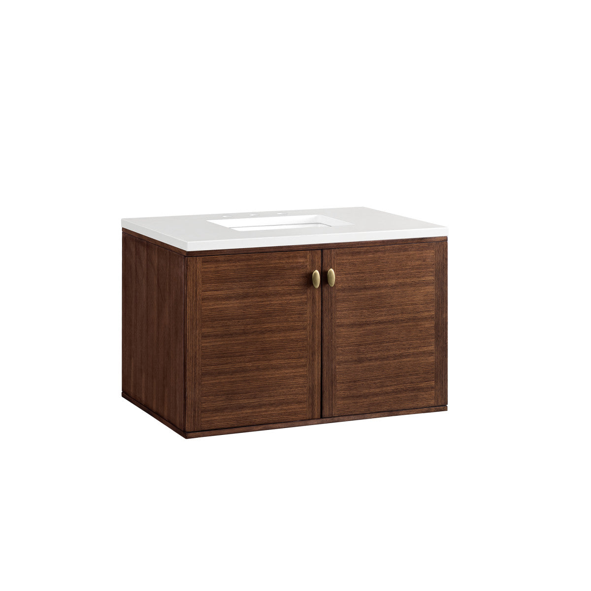 Amberly 36" Single Vanity Cabinet, Mid-Century Walnut
