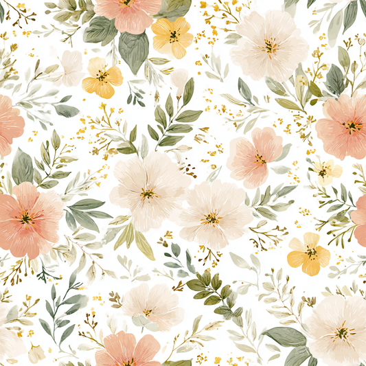 Meadowlight Blooms Wallpaper