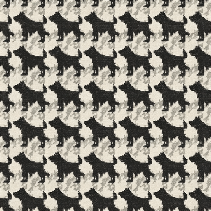 Houndstooth Howl Wallpaper