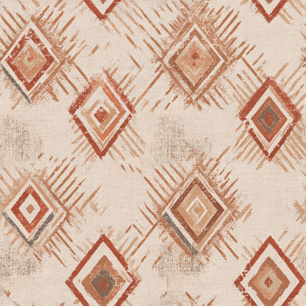 Clay Diamond Weave Wallpaper