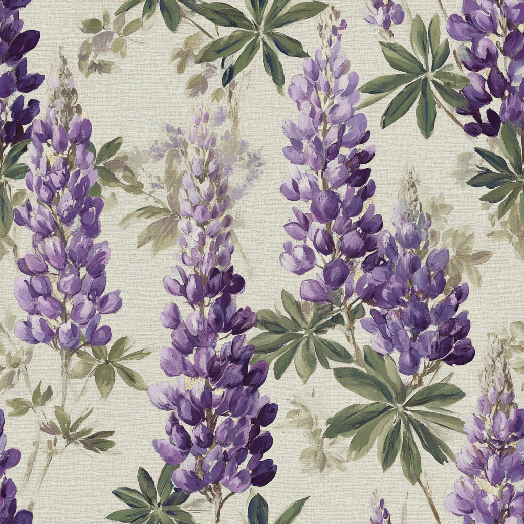 Lupine Lore Wallpaper