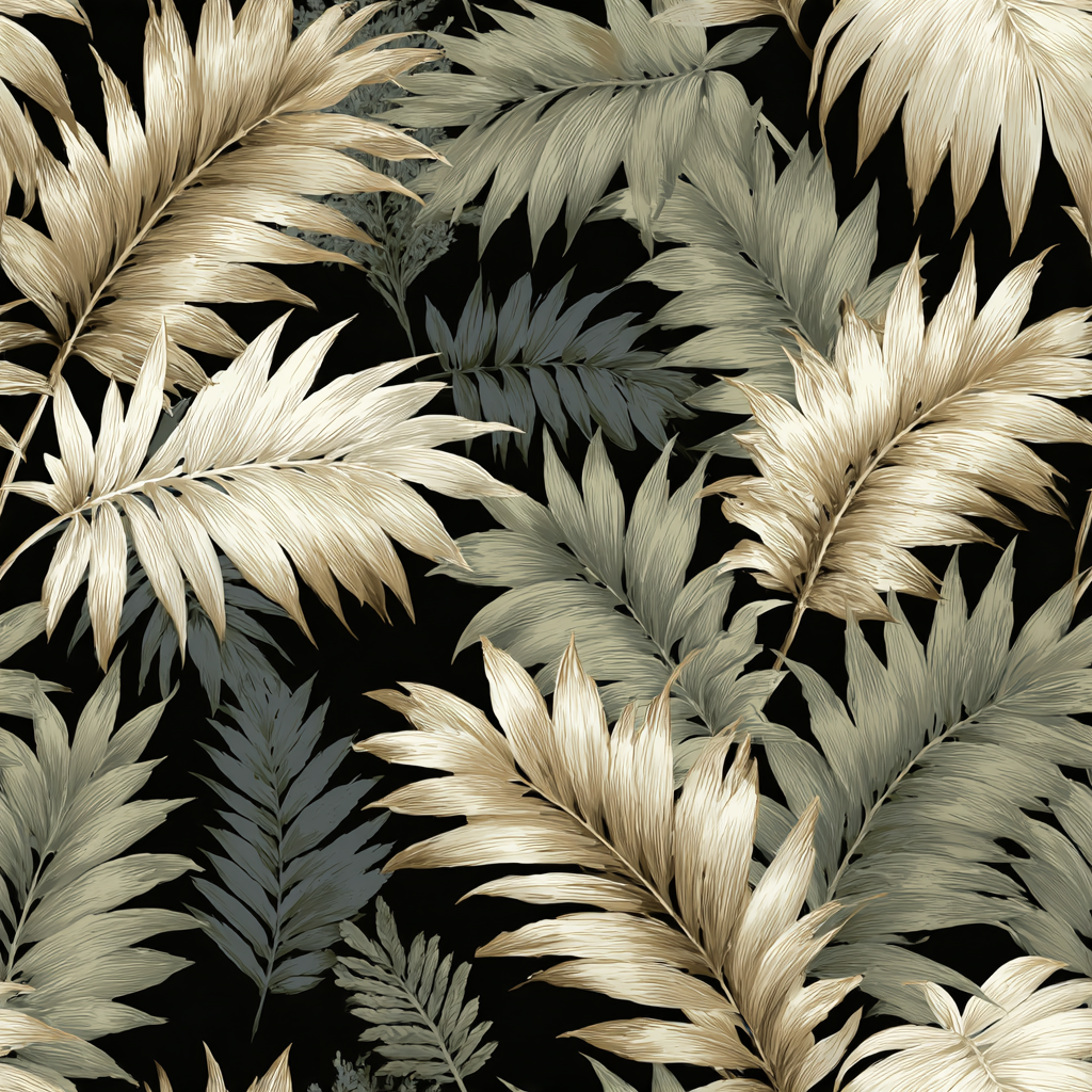 Palmetto Noir Wallpaper
