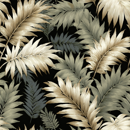 Palmetto Noir Wallpaper