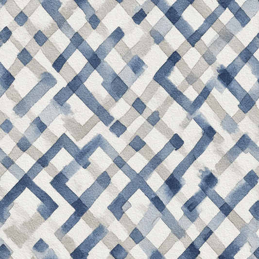 Indigo Maze Wallpaper