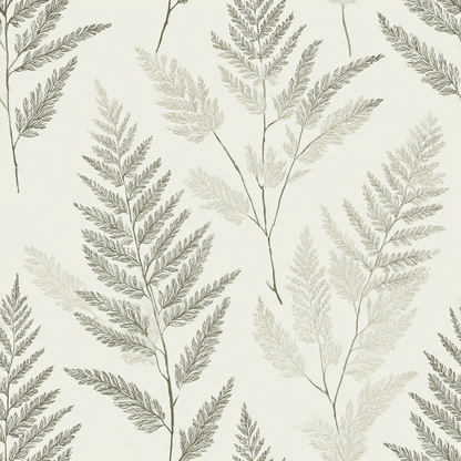 Whisper Fern Ink Wallpaper