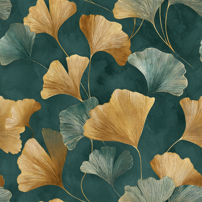 Gilded Ginkgo Wallpaper