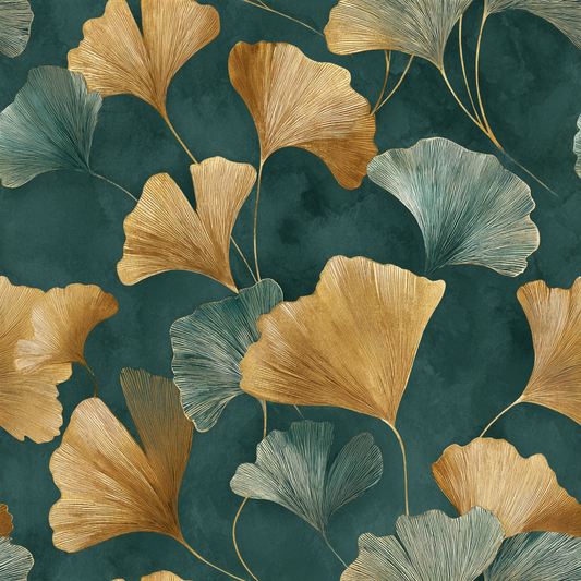 Gilded Ginkgo Wallpaper