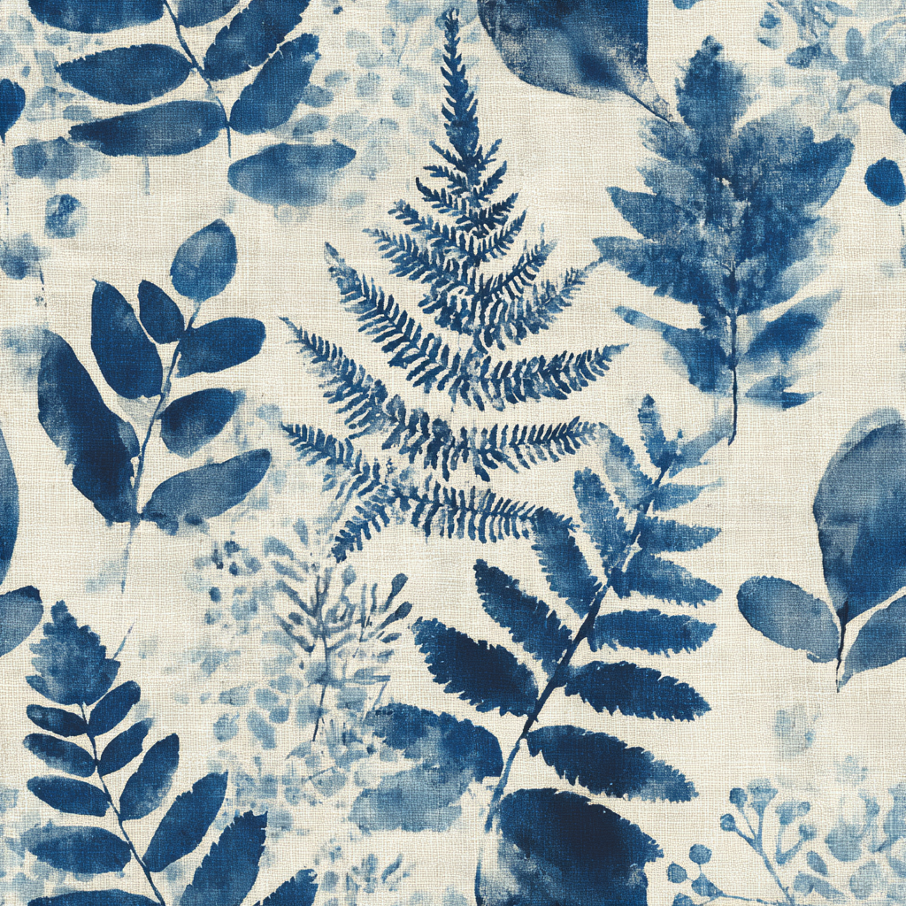 Botanical Blueprint Wallpaper