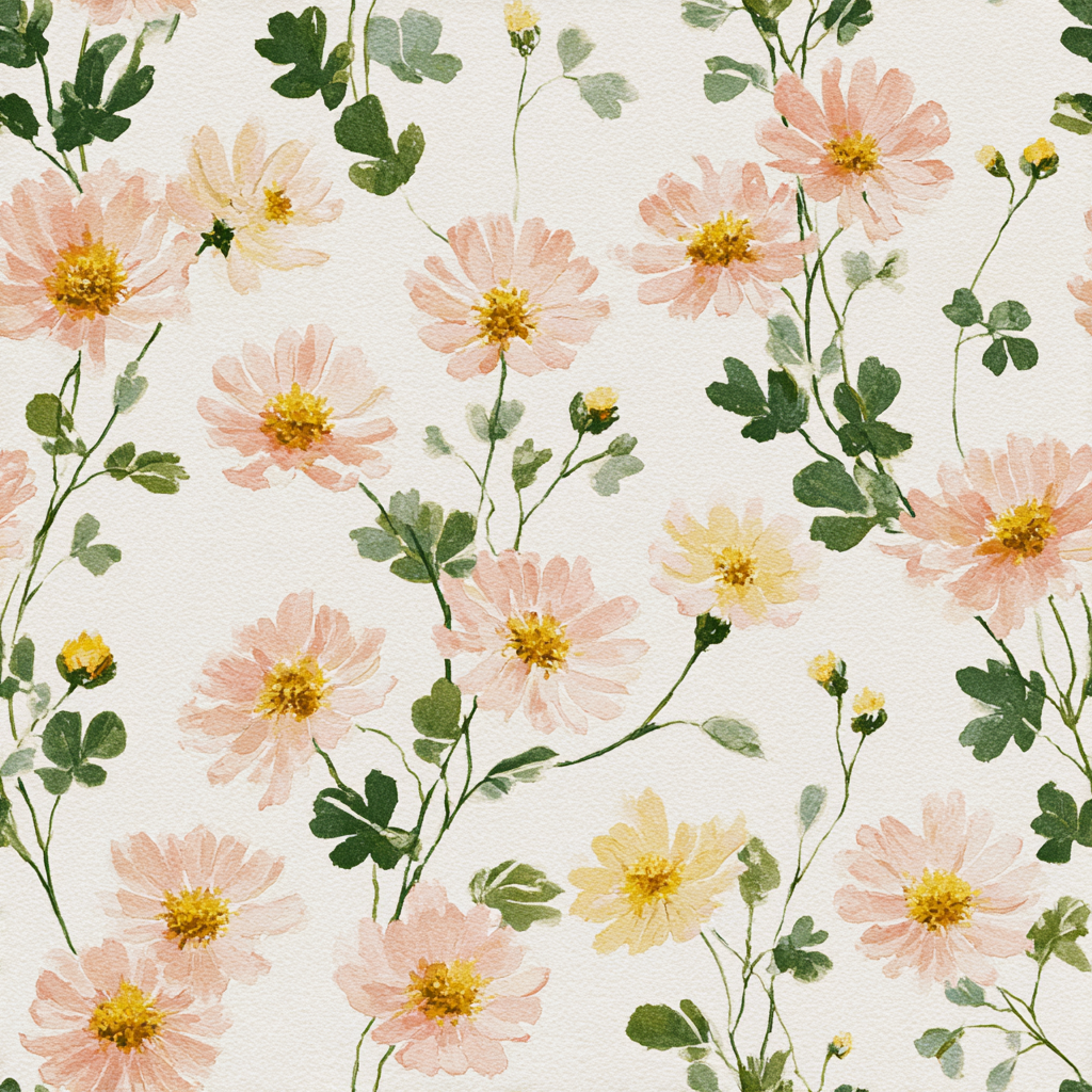Blush Meadow Wallpaper