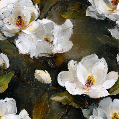 Moonlit Magnolia Wallpaper