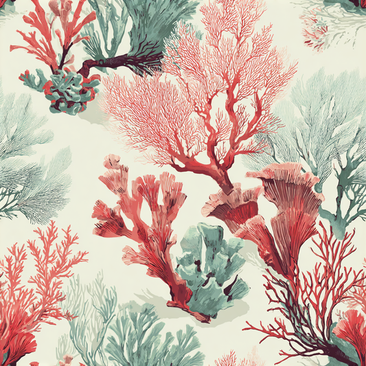 Coral Script Wallpaper