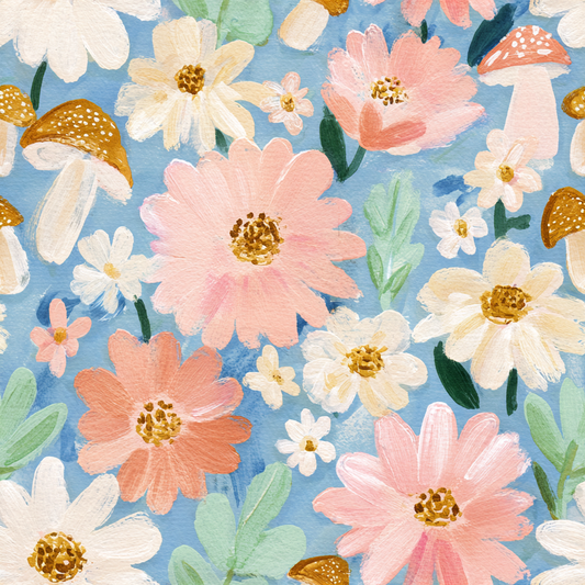 Mushroom Bloom Wallpaper