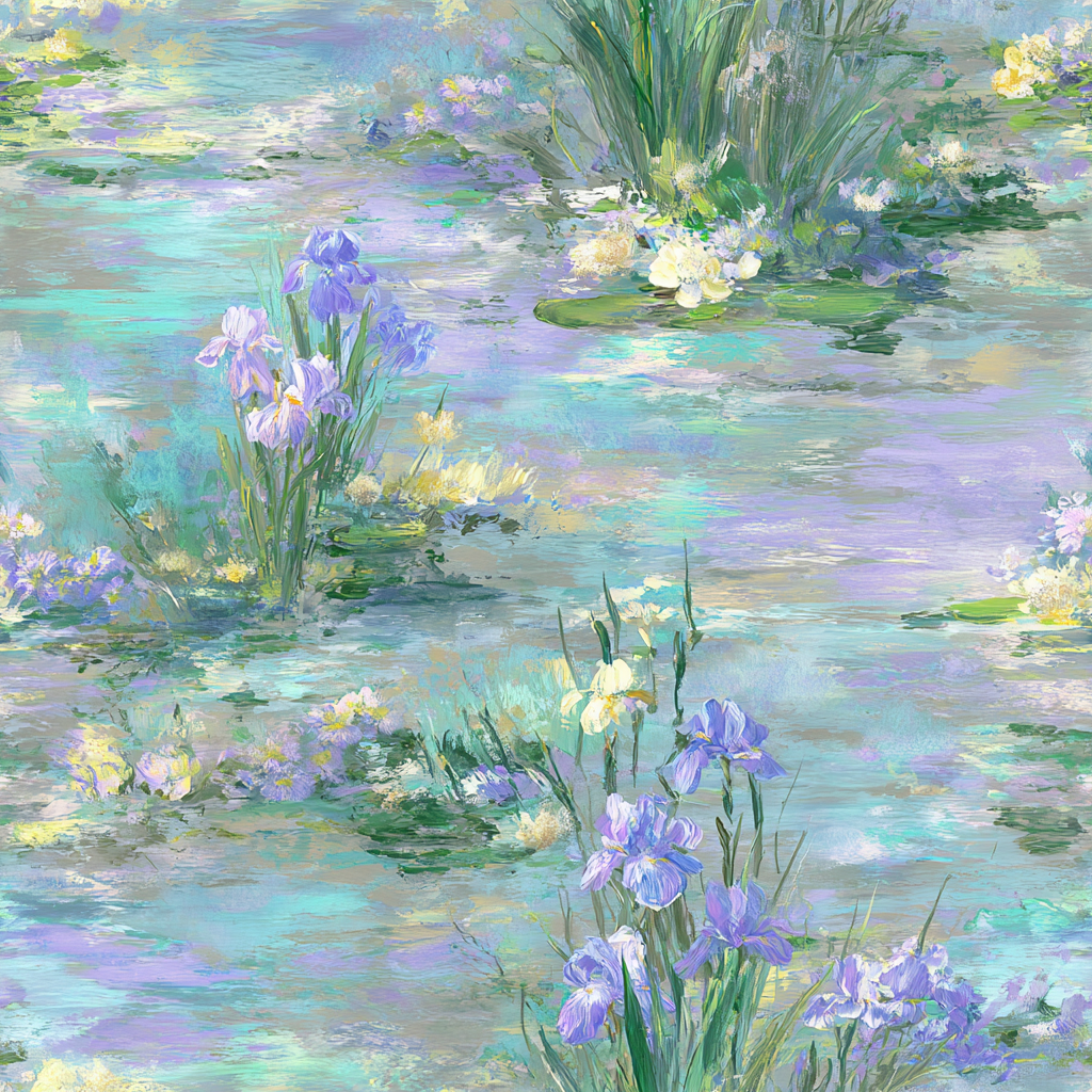 Monet’s Garden Party Wallpaper
