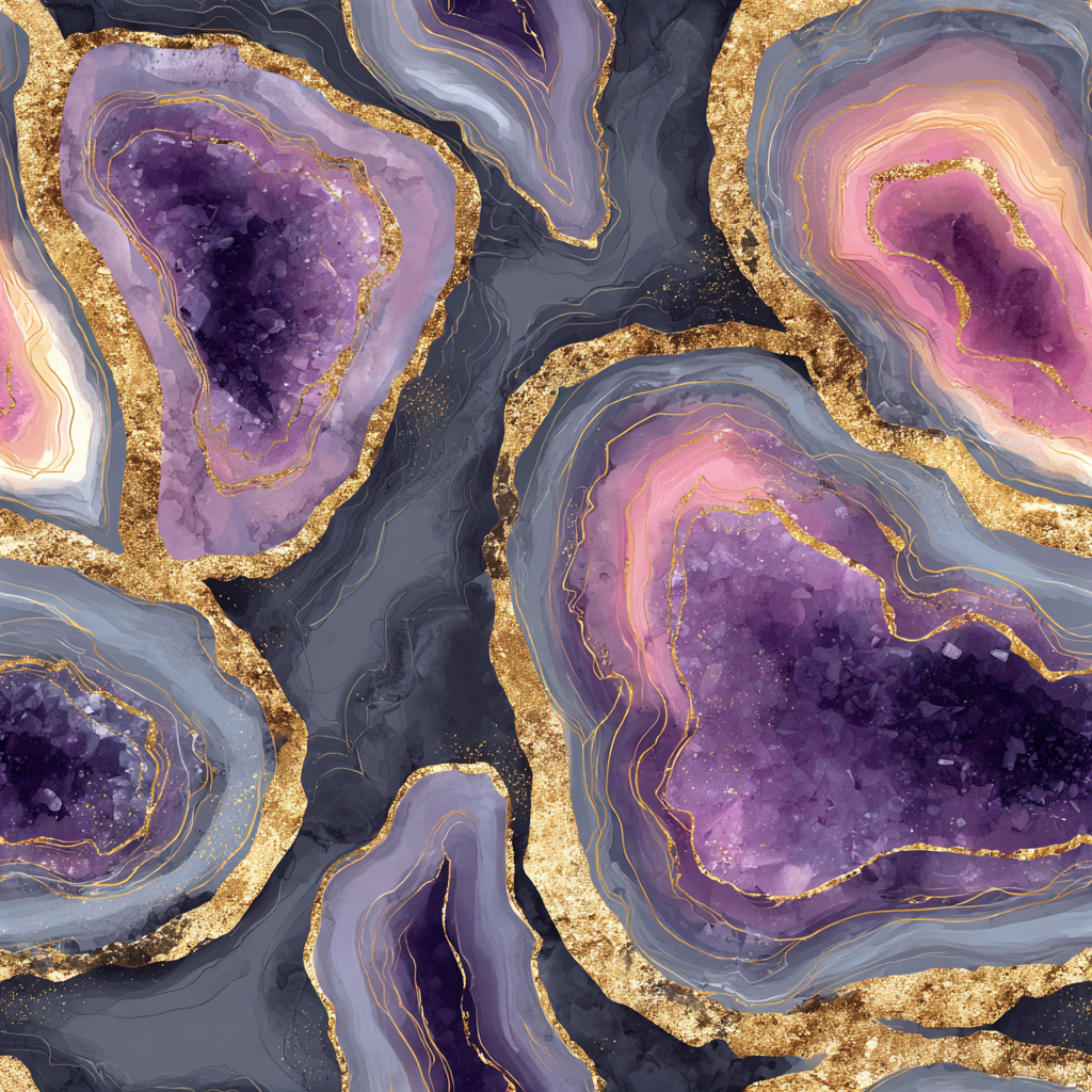 Violet Geode Wallpaper