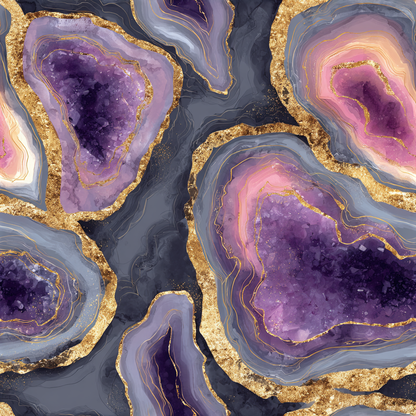 Violet Geode Wallpaper