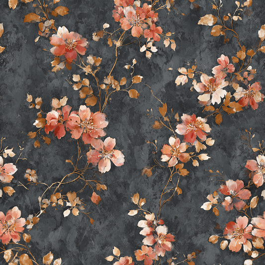 Rusted Bloom Wallpaper