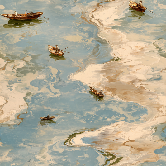River Marbling Wallpaper