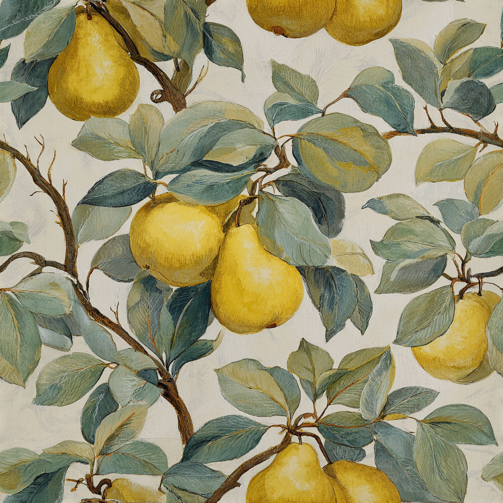 Golden Pear Harvest Wallpaper