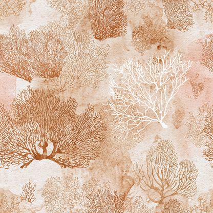 Terracotta Sea Fans Wallpaper