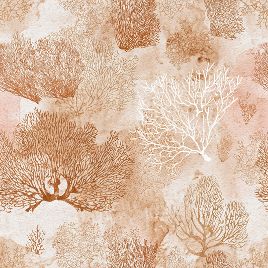 Terracotta Sea Fans Wallpaper