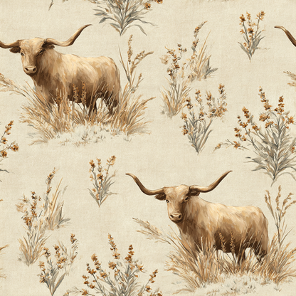 High Plains Longhorn Wallpaper