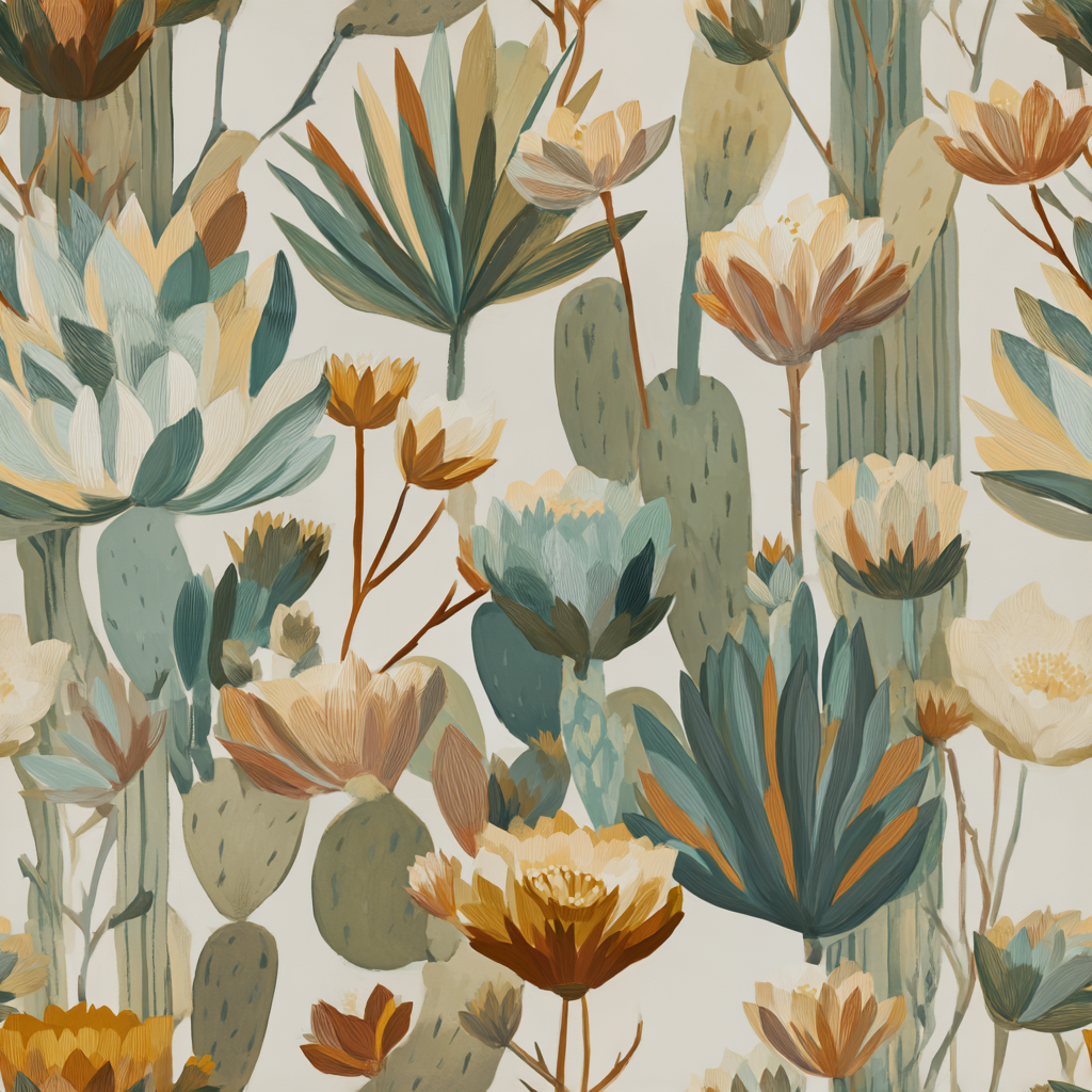 Cactus Chorus Wallpaper