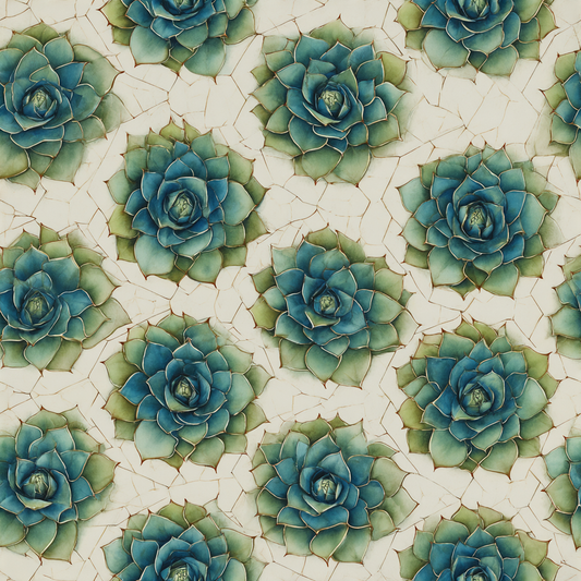 Succulent Geometry Wallpaper