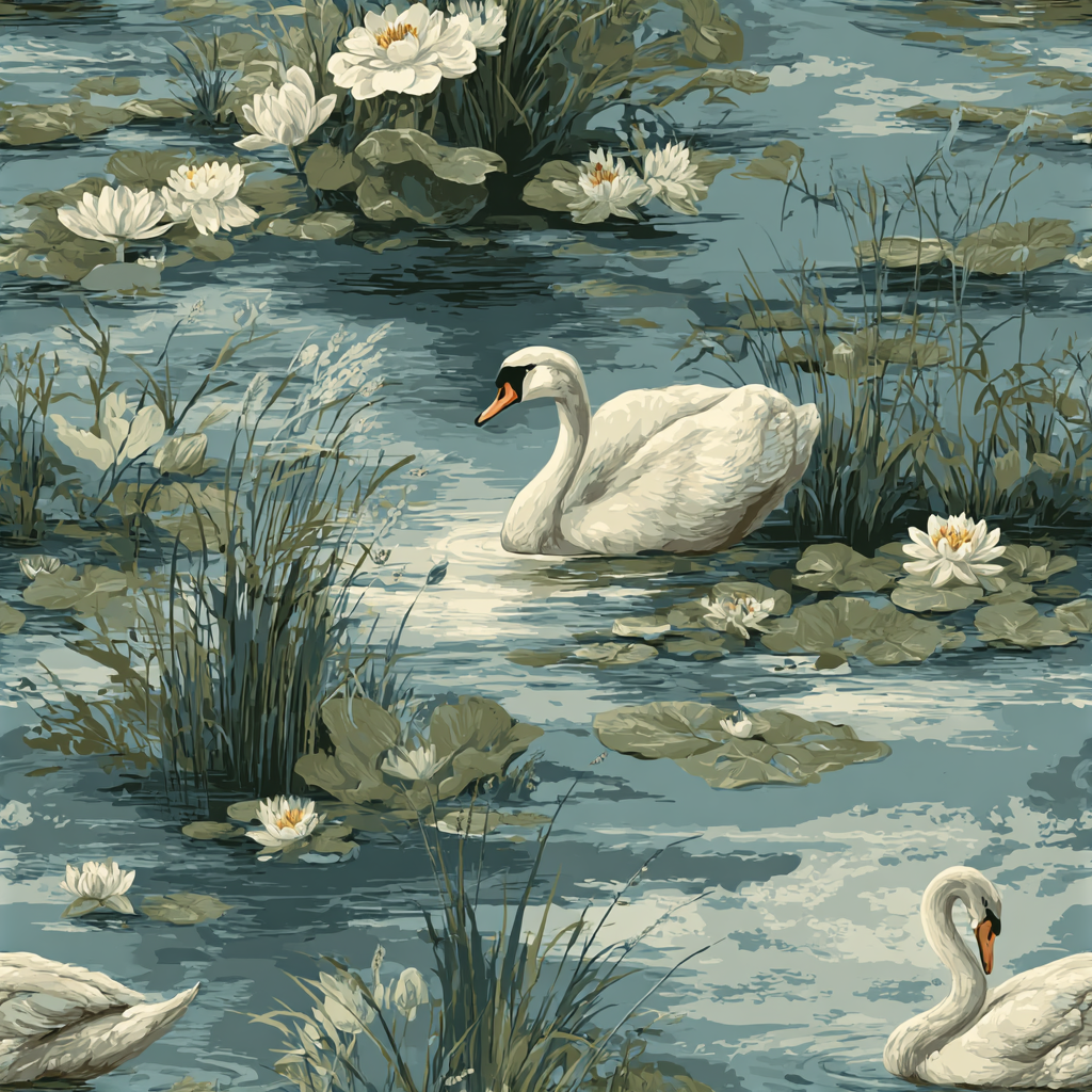 Silverwater Swan Wallpaper